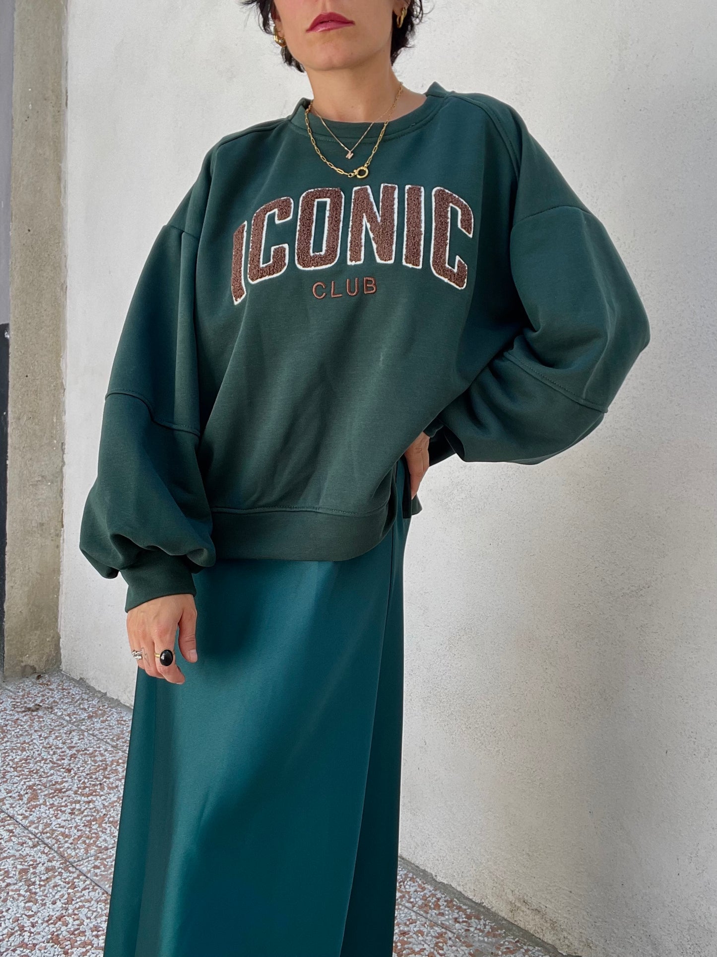 Felpa Iconic Verde