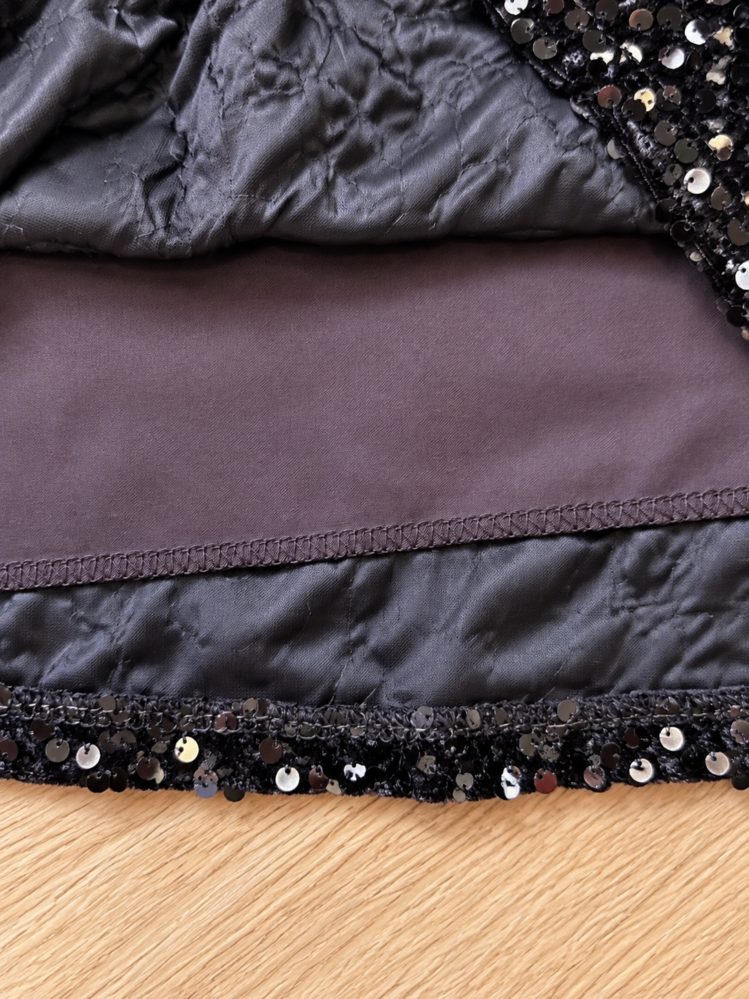 T-shirt paillettes cioccolato