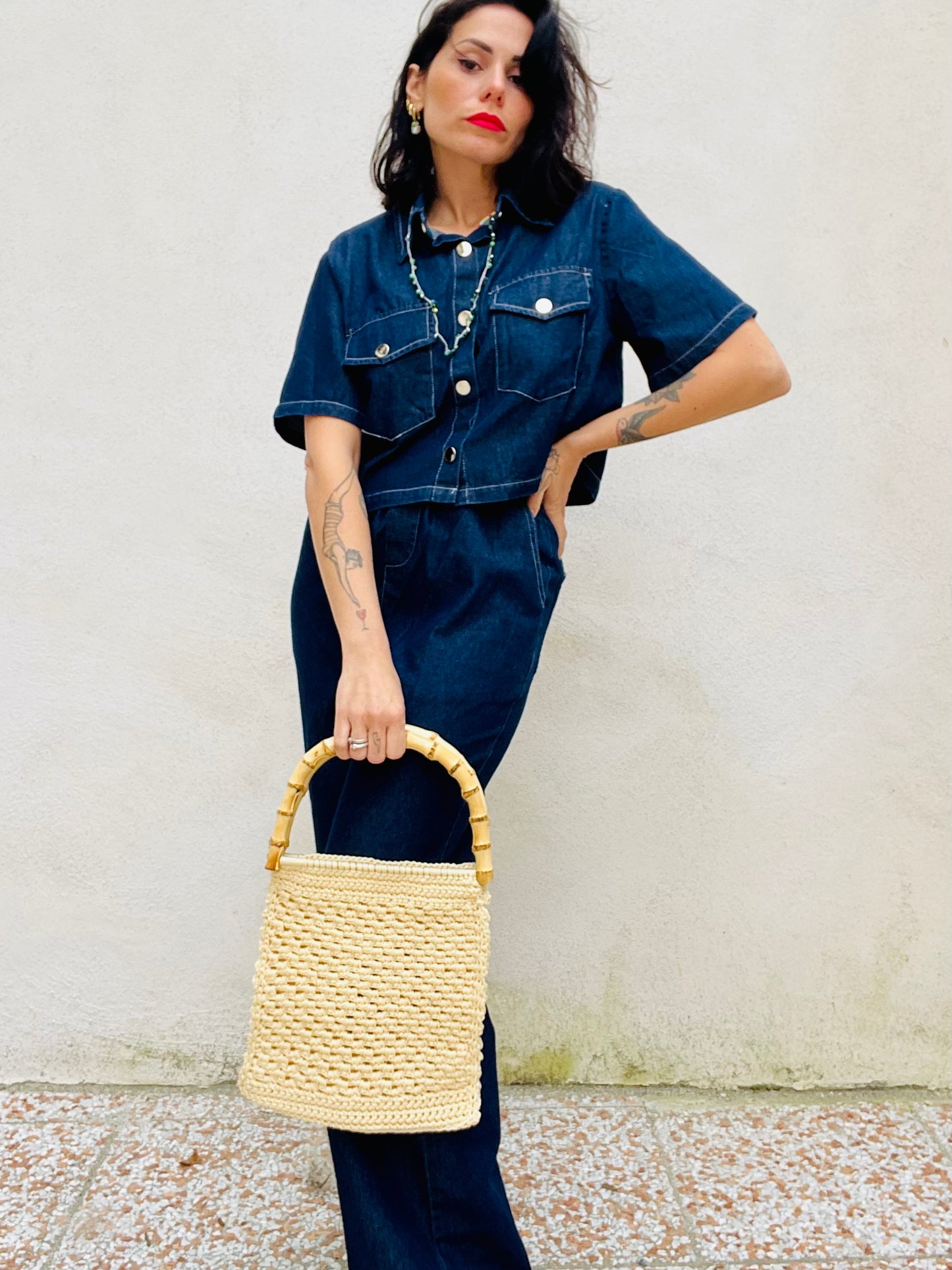 Noah Borsa a mano Bambù