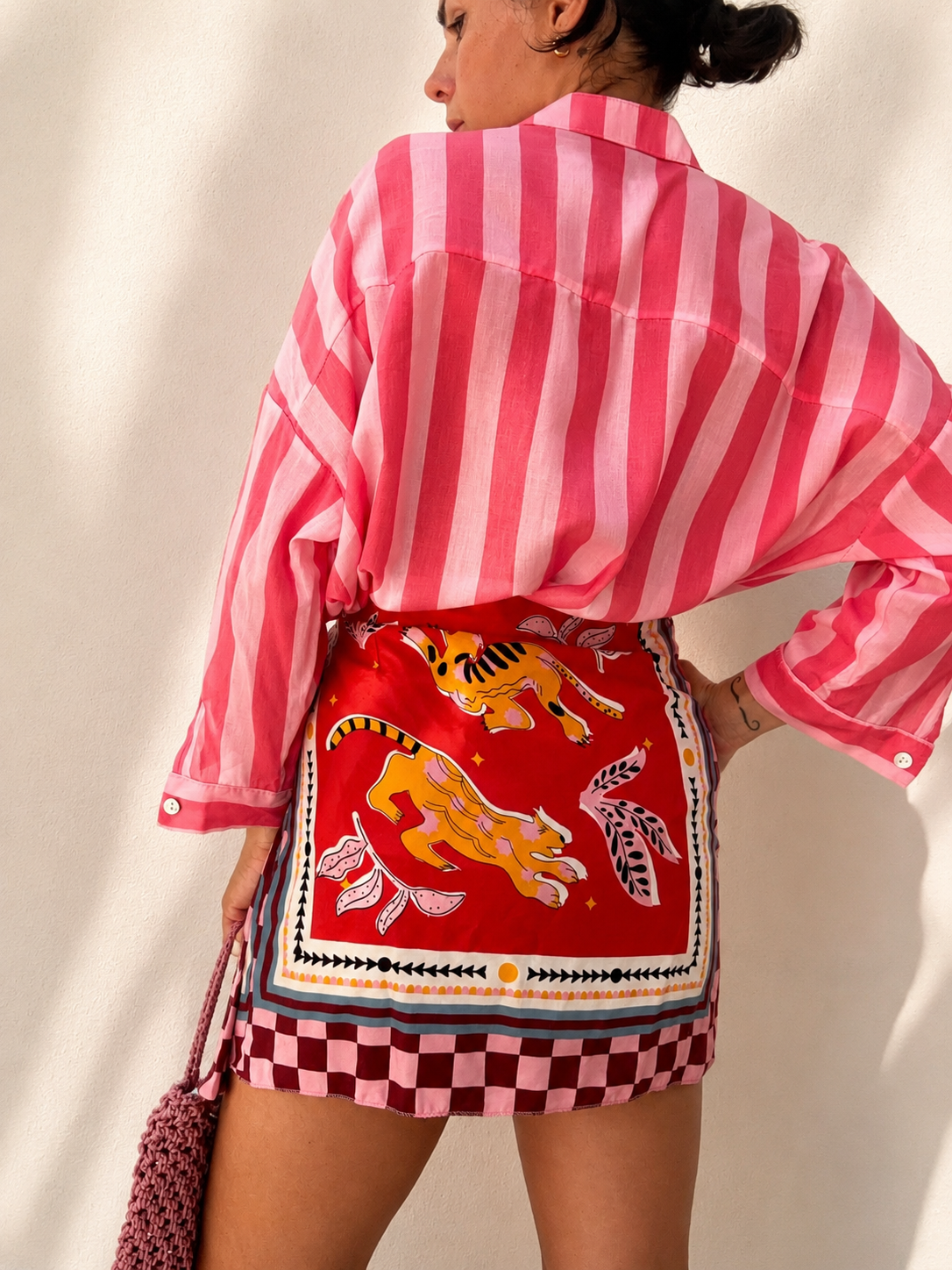 Camicia righe Fucsia&Rosa