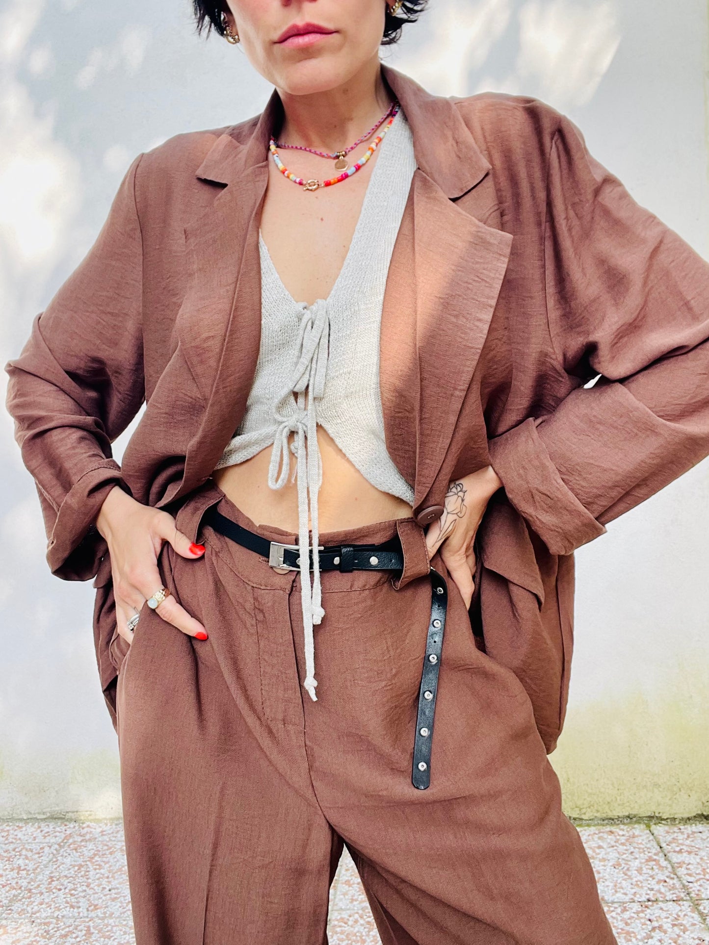 Tailleur Nadine Marrone