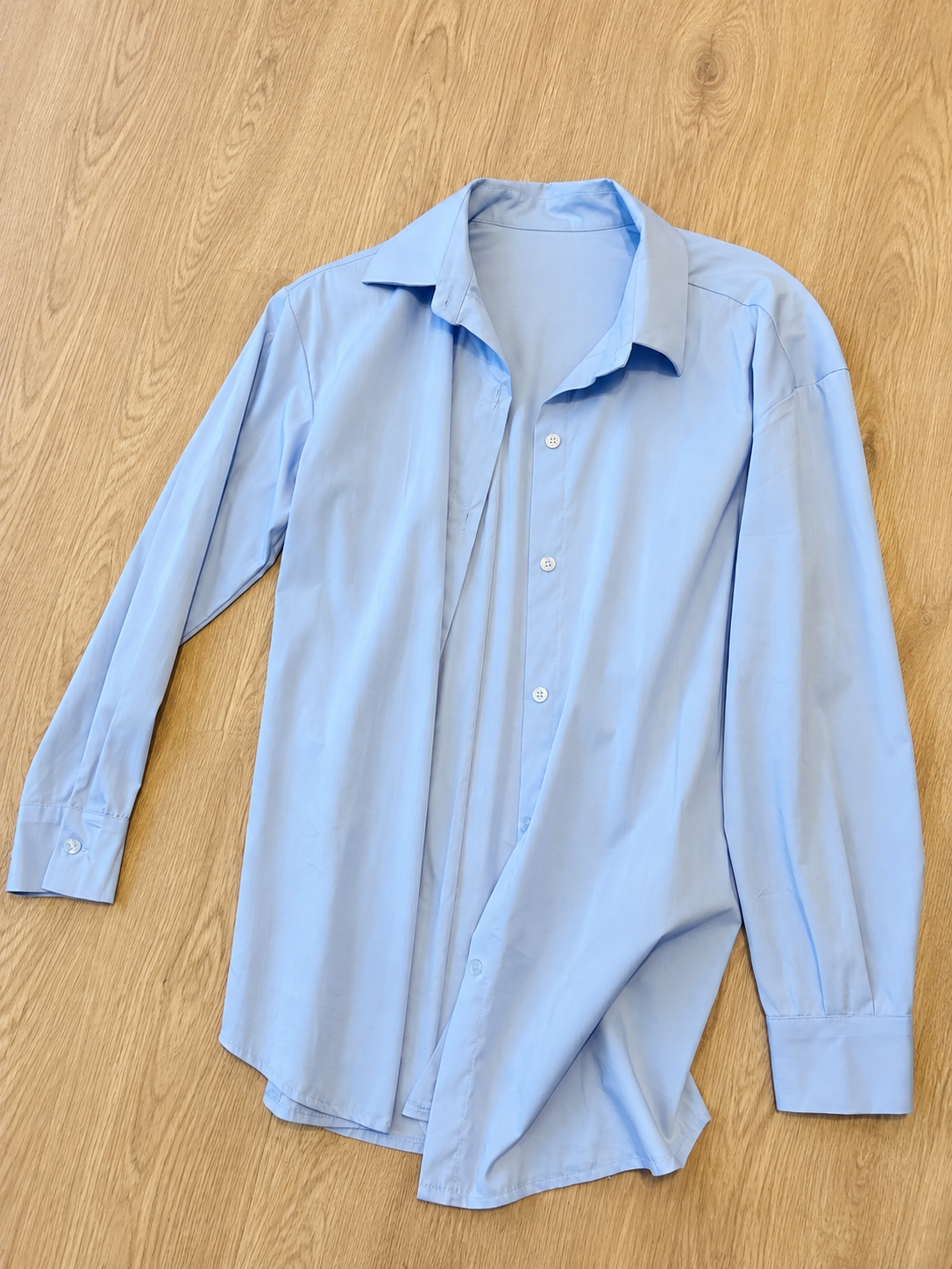 Camicia cotone azzurra