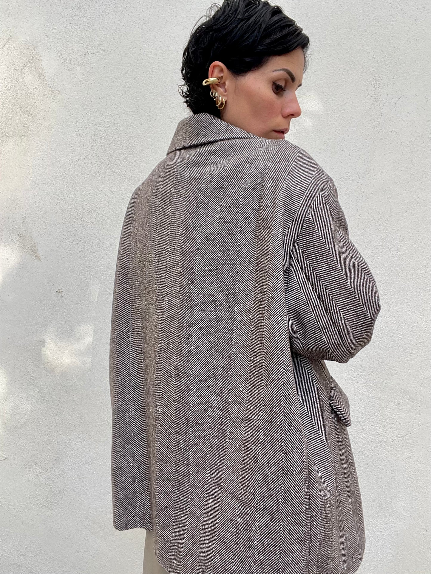 Giacca spigata Over Patch