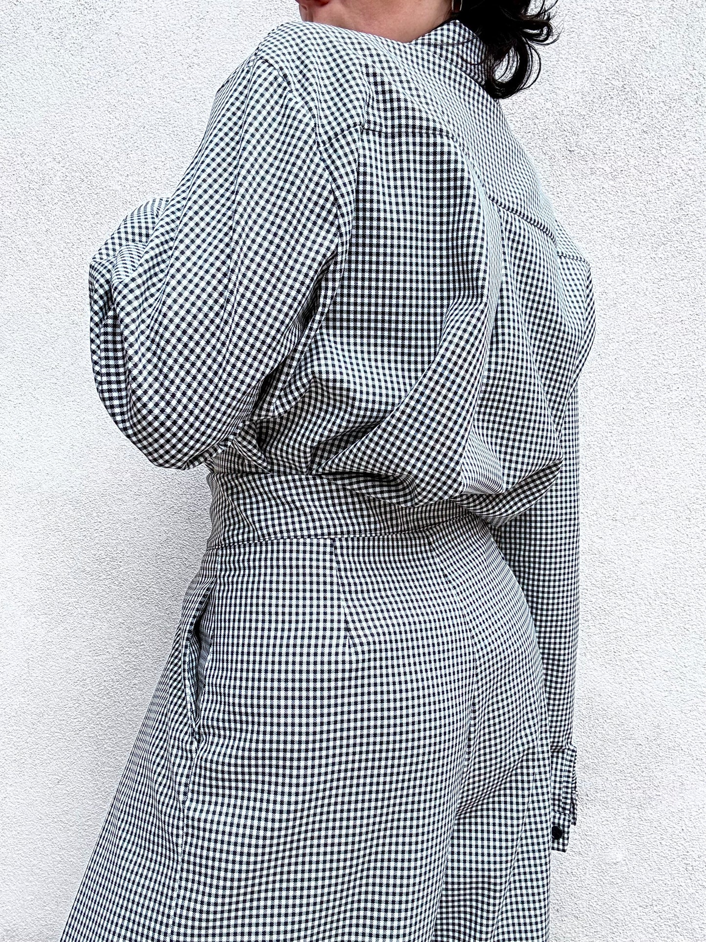 Camicia Vichy over con cravatta
