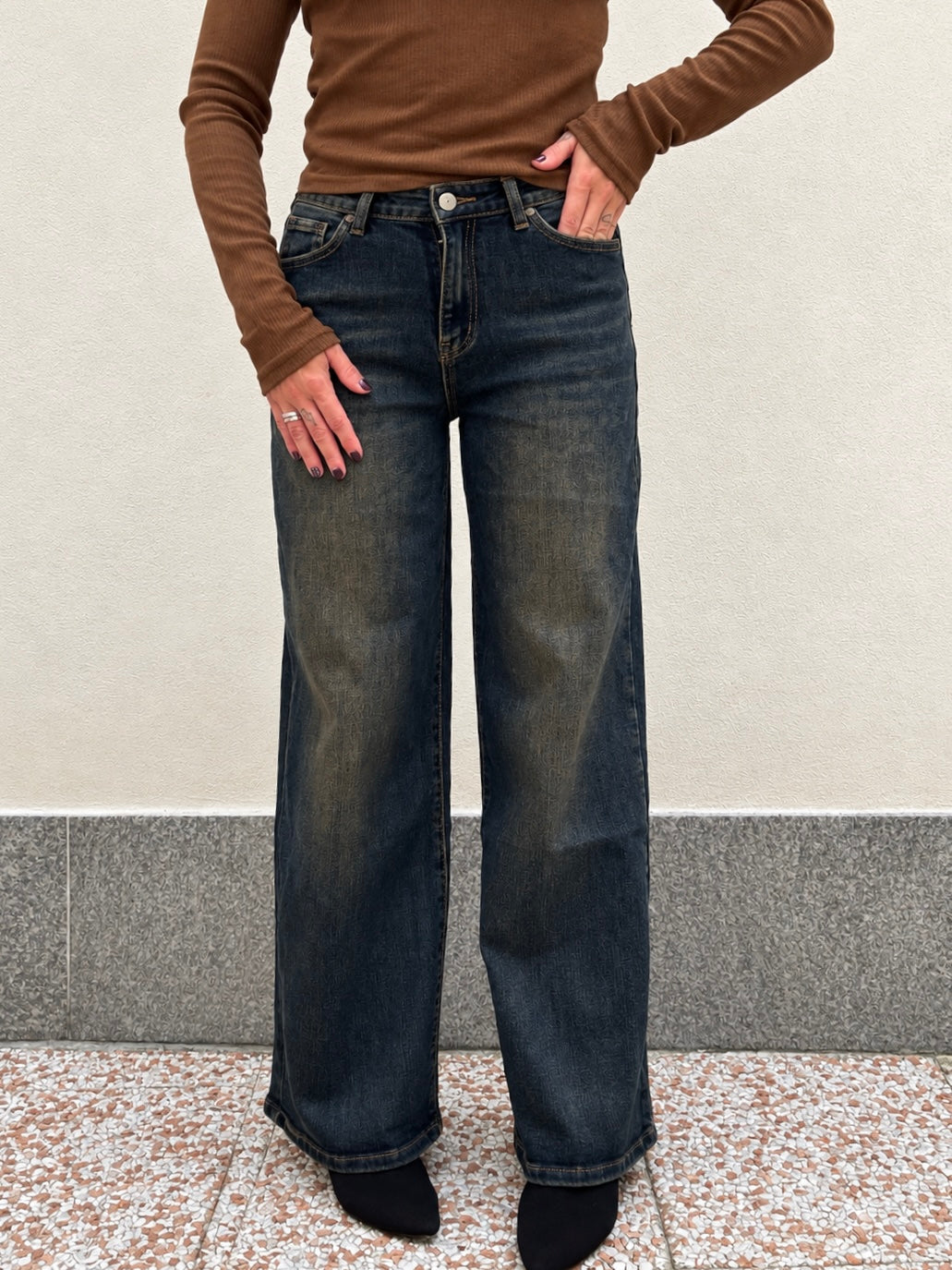 Jeans Denim Vintage Wide Leg