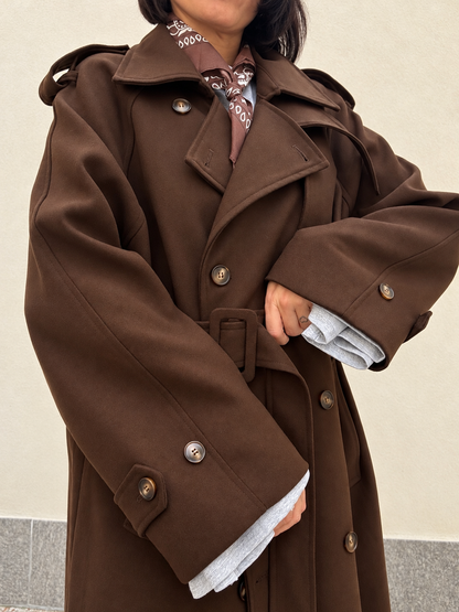 Cappotto Trench Chocolate