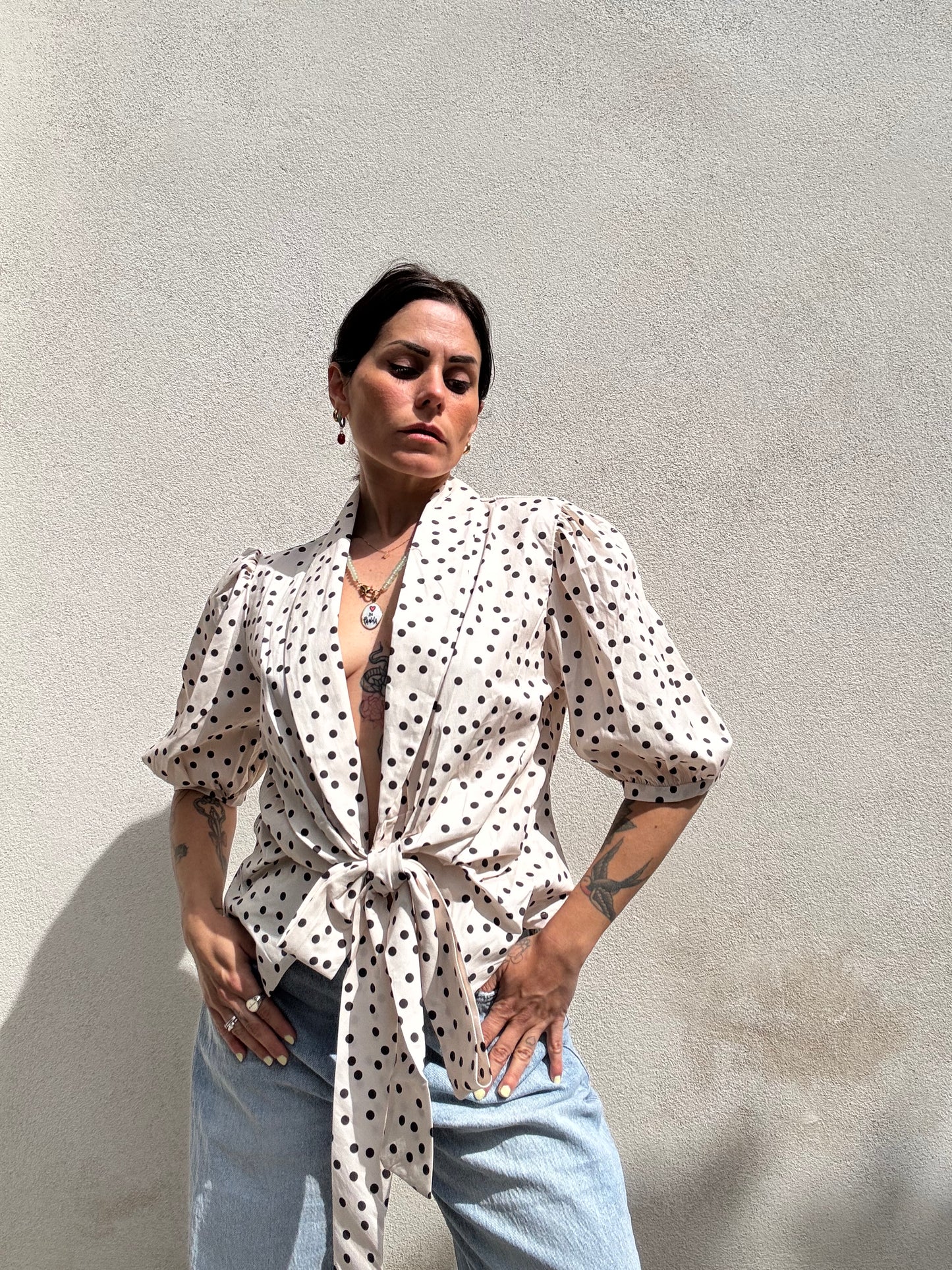 Blusa a pois Panna