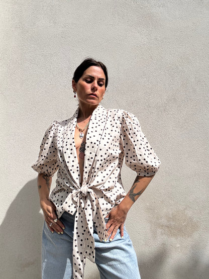 Blusa a pois Panna