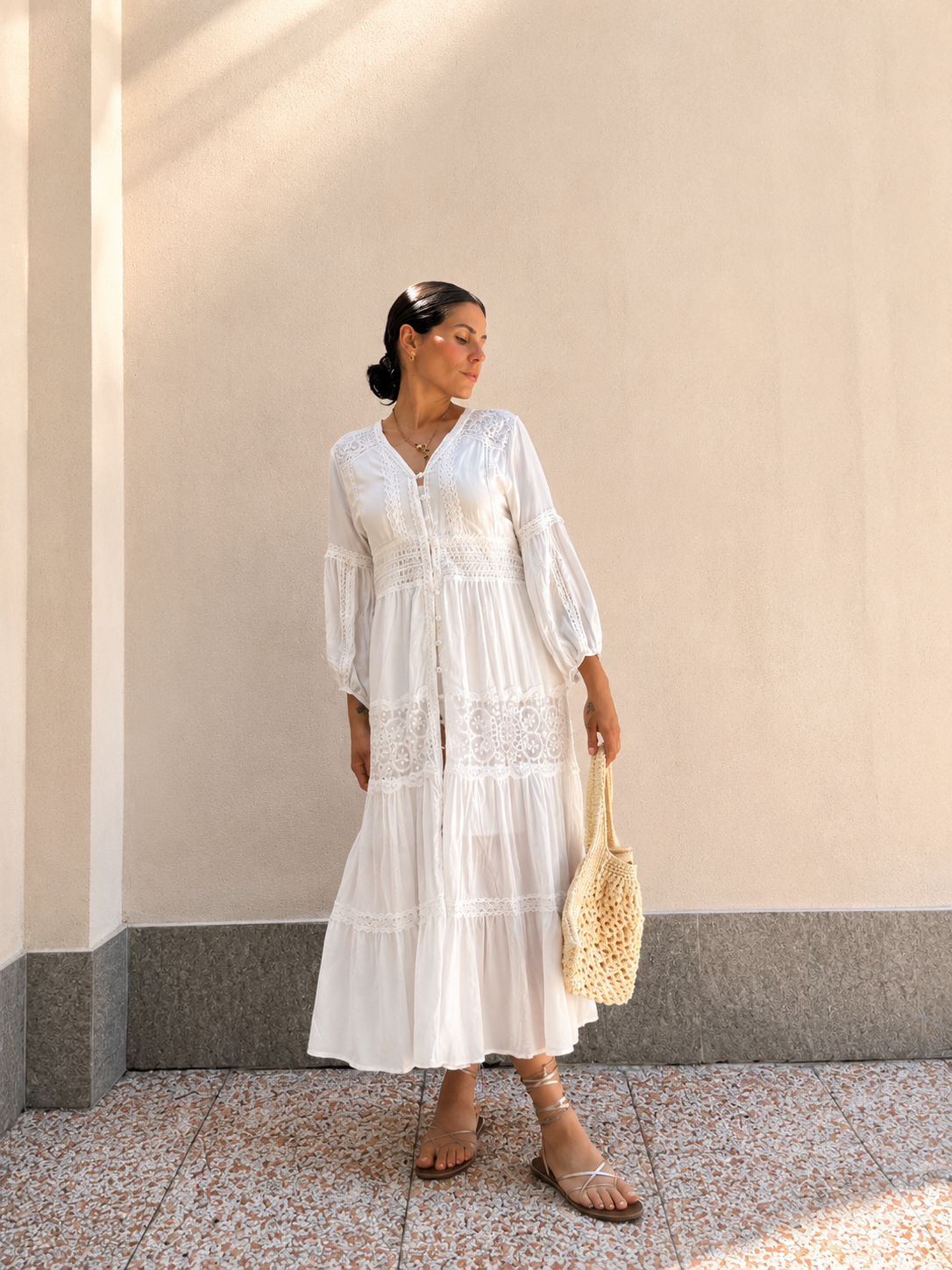Abito Mykonos bianco
