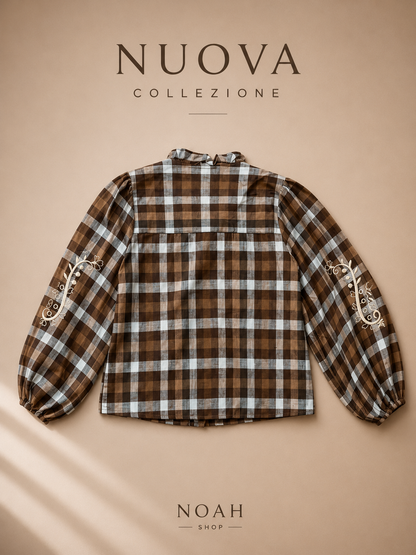 Camicia a quadri Boho Chic