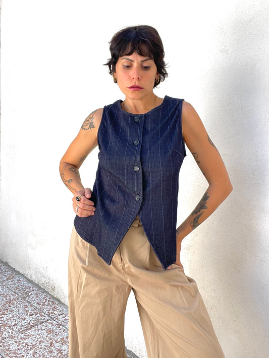 Gilet New York Blu scuro