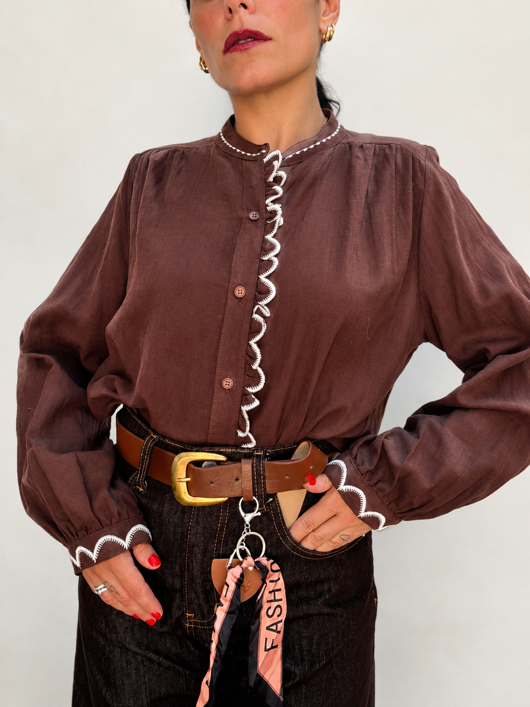 Camicia bordo nuvola