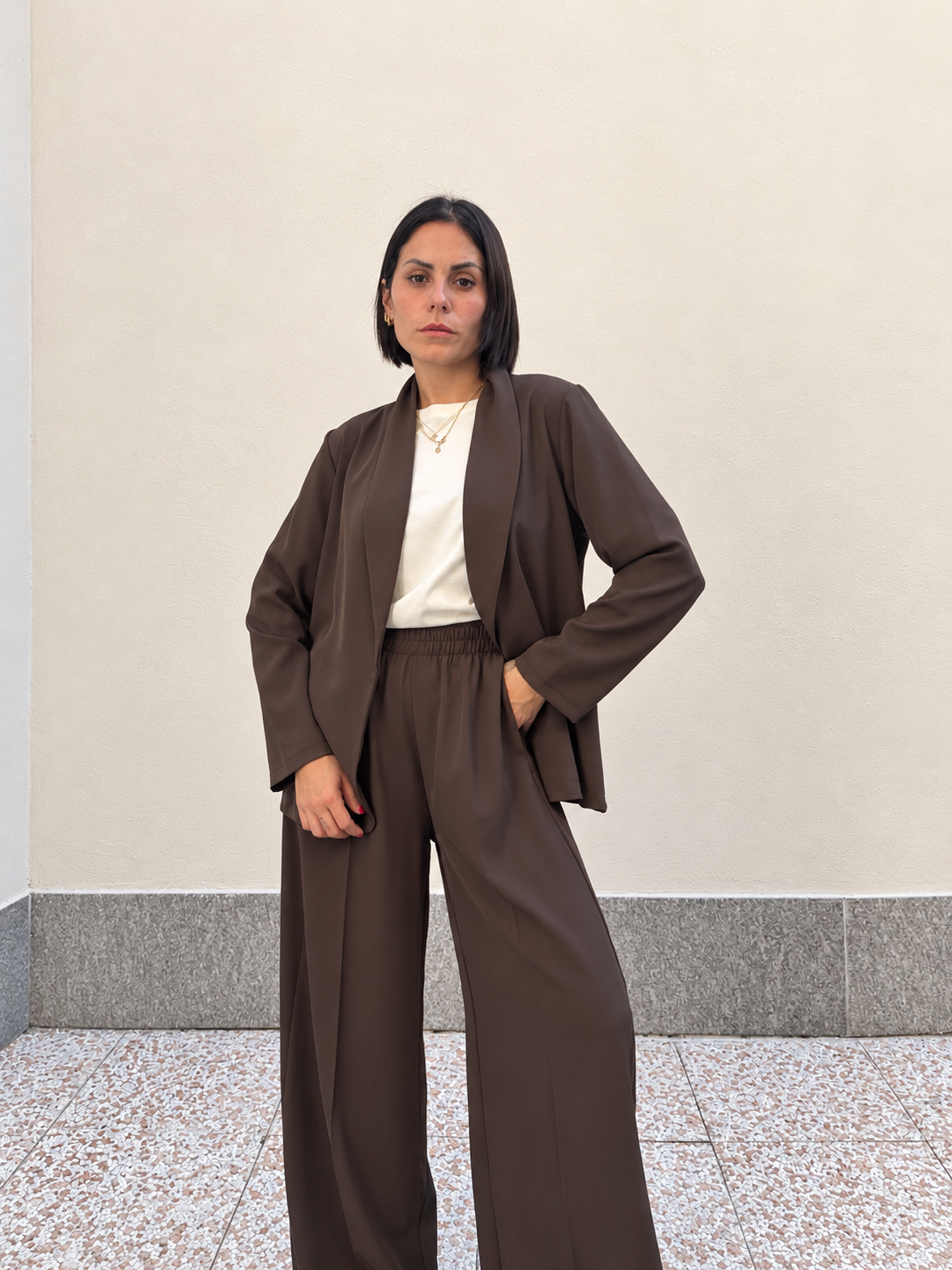 Tailleur Ginevra Marrone