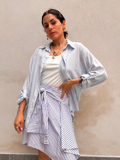 Gonna camicia a righe