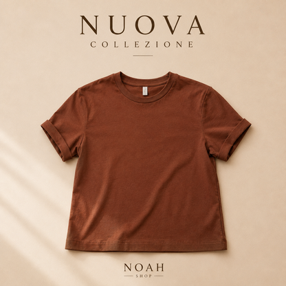 T-shirt Terracotta cotone
