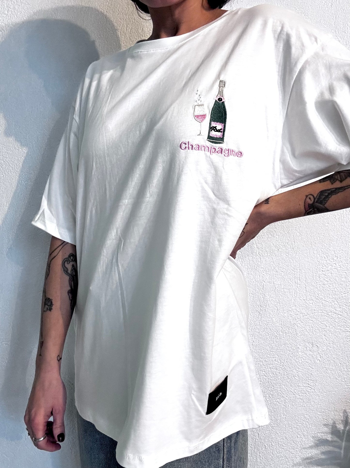 T-shirt 100% cotone “Champagne”