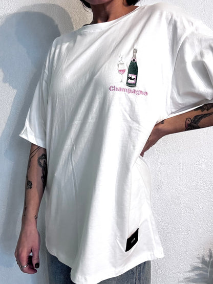 T-shirt 100% cotone “Champagne”