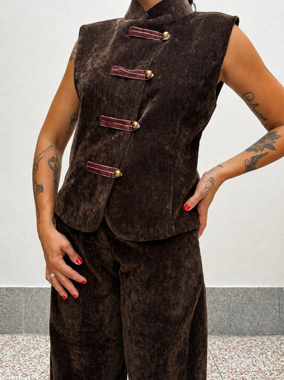 Gilet Moka velluto