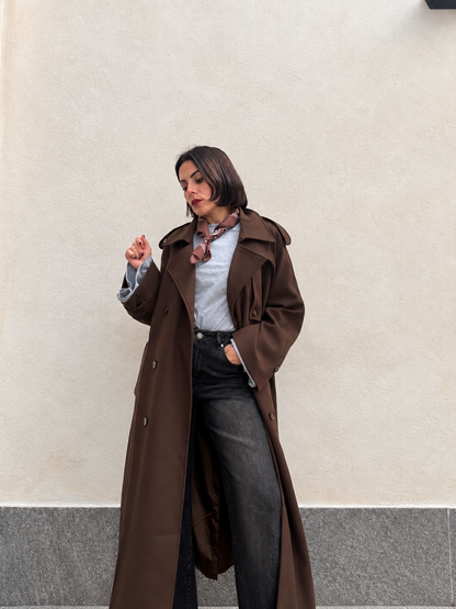 Cappotto Trench Chocolate