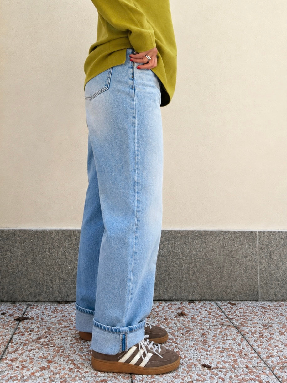 Jeans Denim Wide Leg