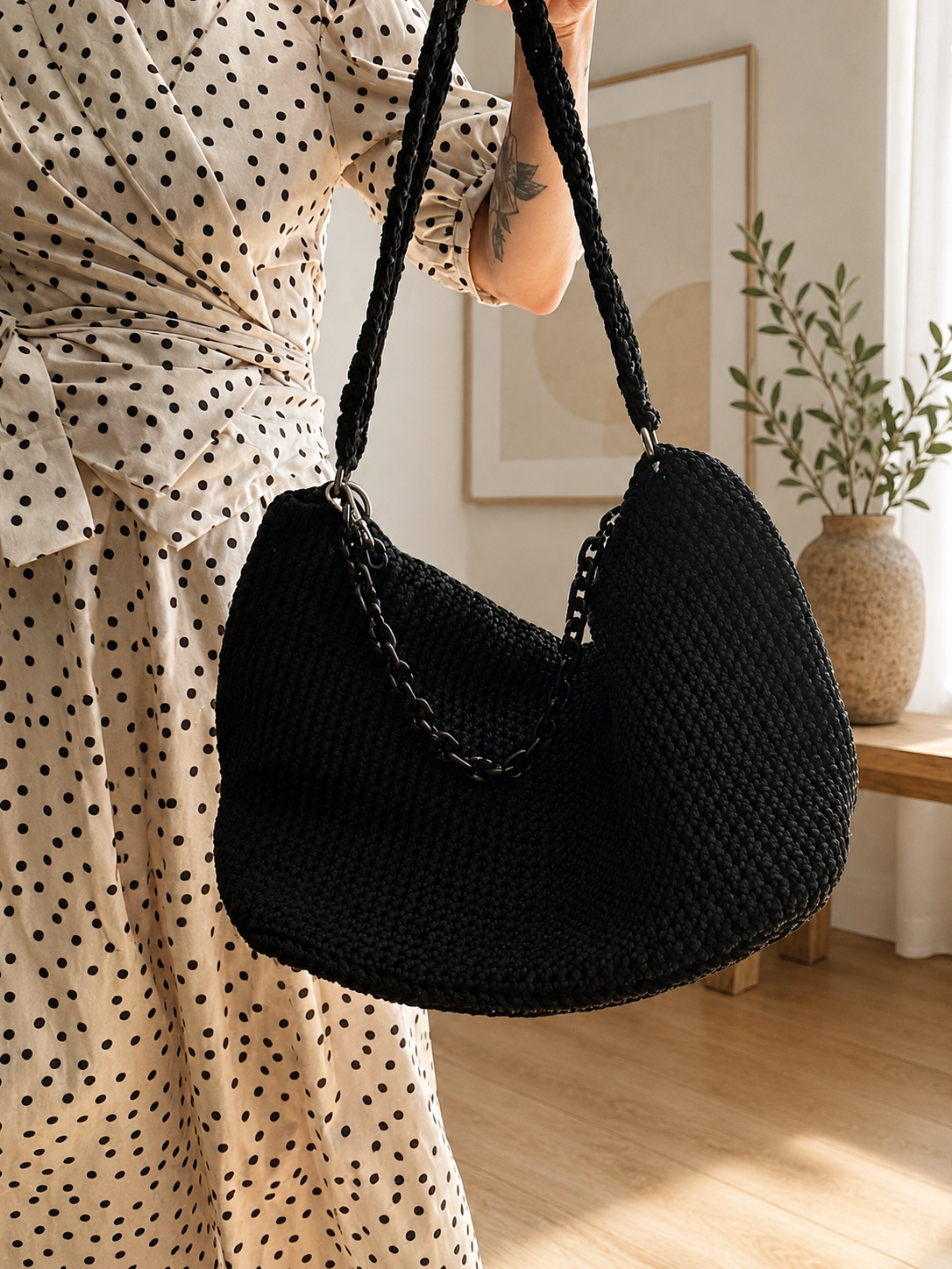 Borsa tracolla Black Elegance