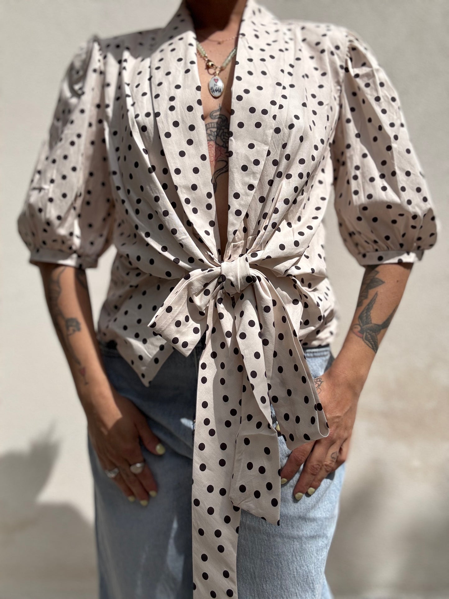 Blusa a pois Panna