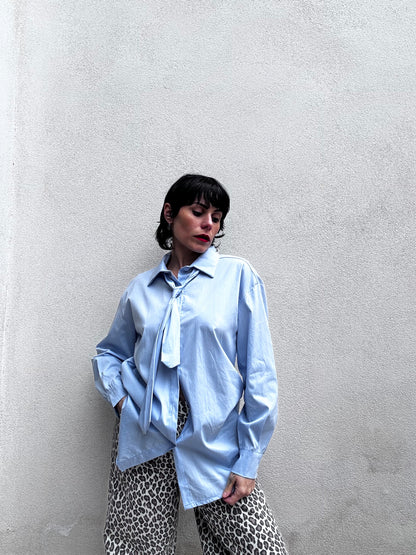Camicia cotone azzurra