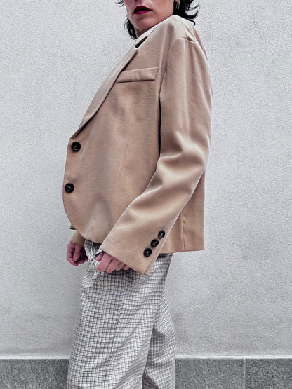 Blazer foderato effetto Pesca