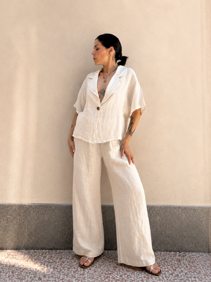Pantalone palazzo lino