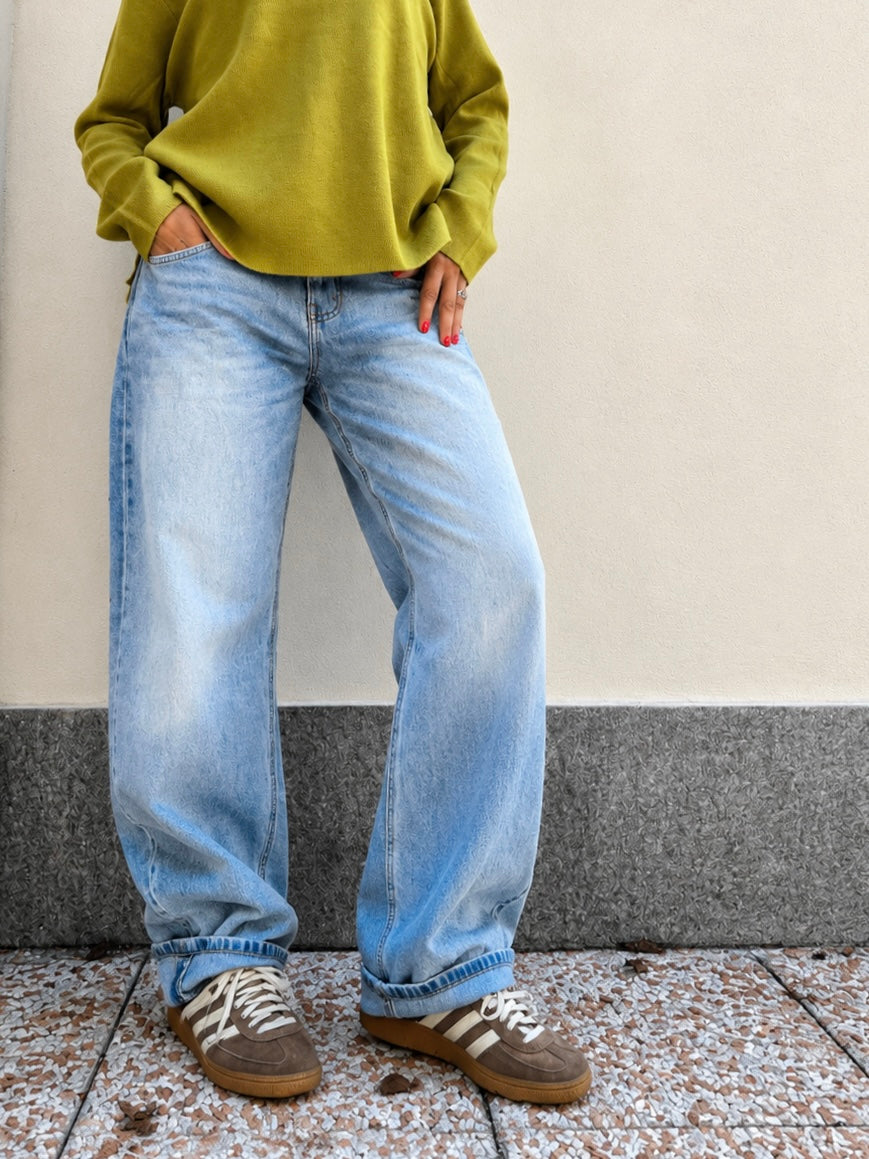 Jeans Denim Wide Leg
