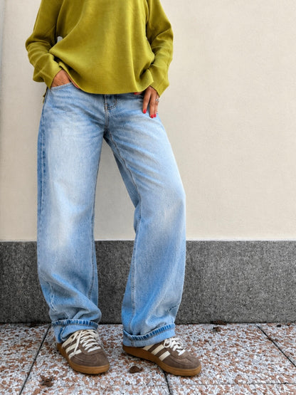 Jeans Denim Wide Leg