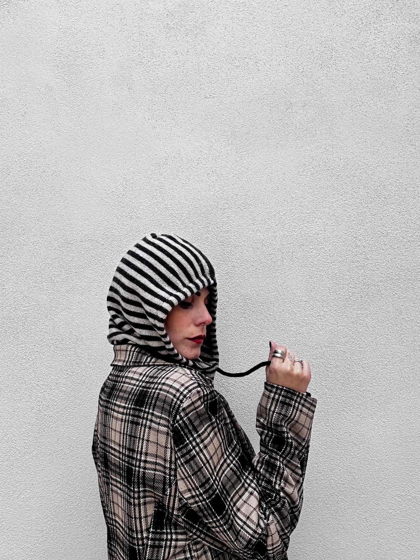 Balaclava Cashmere a righe