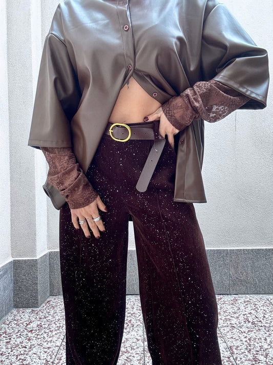 Pantalone palazzo glitter ✨