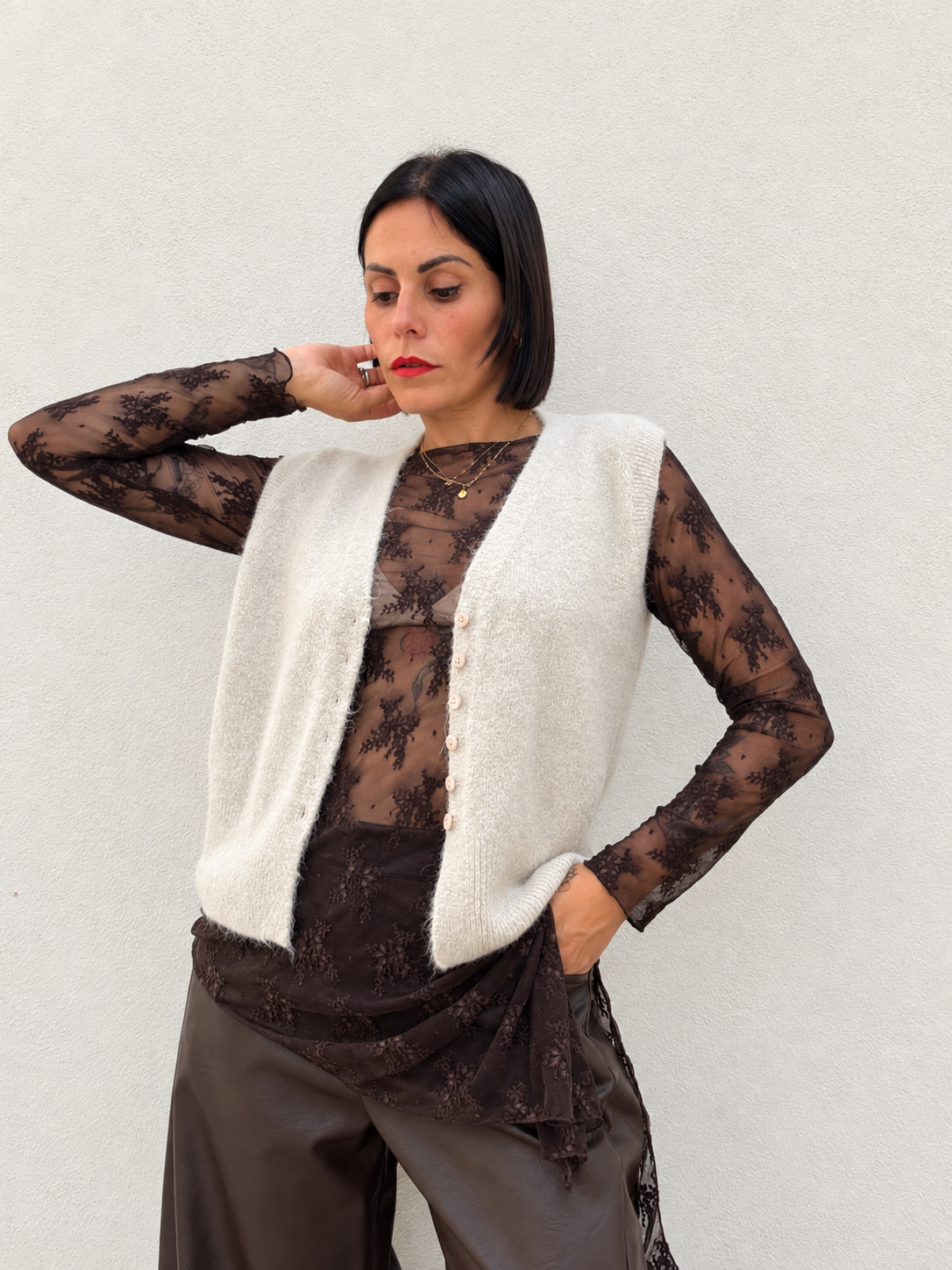 Gilet Cozy Crema