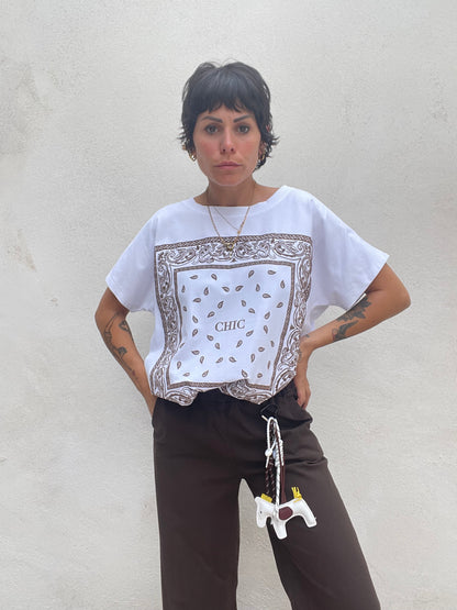 T-shirt Bandana Marrone