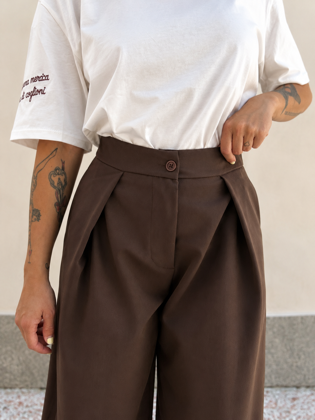 Pantalone Tania Marrone