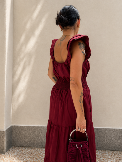 Abito Iris Bordeaux