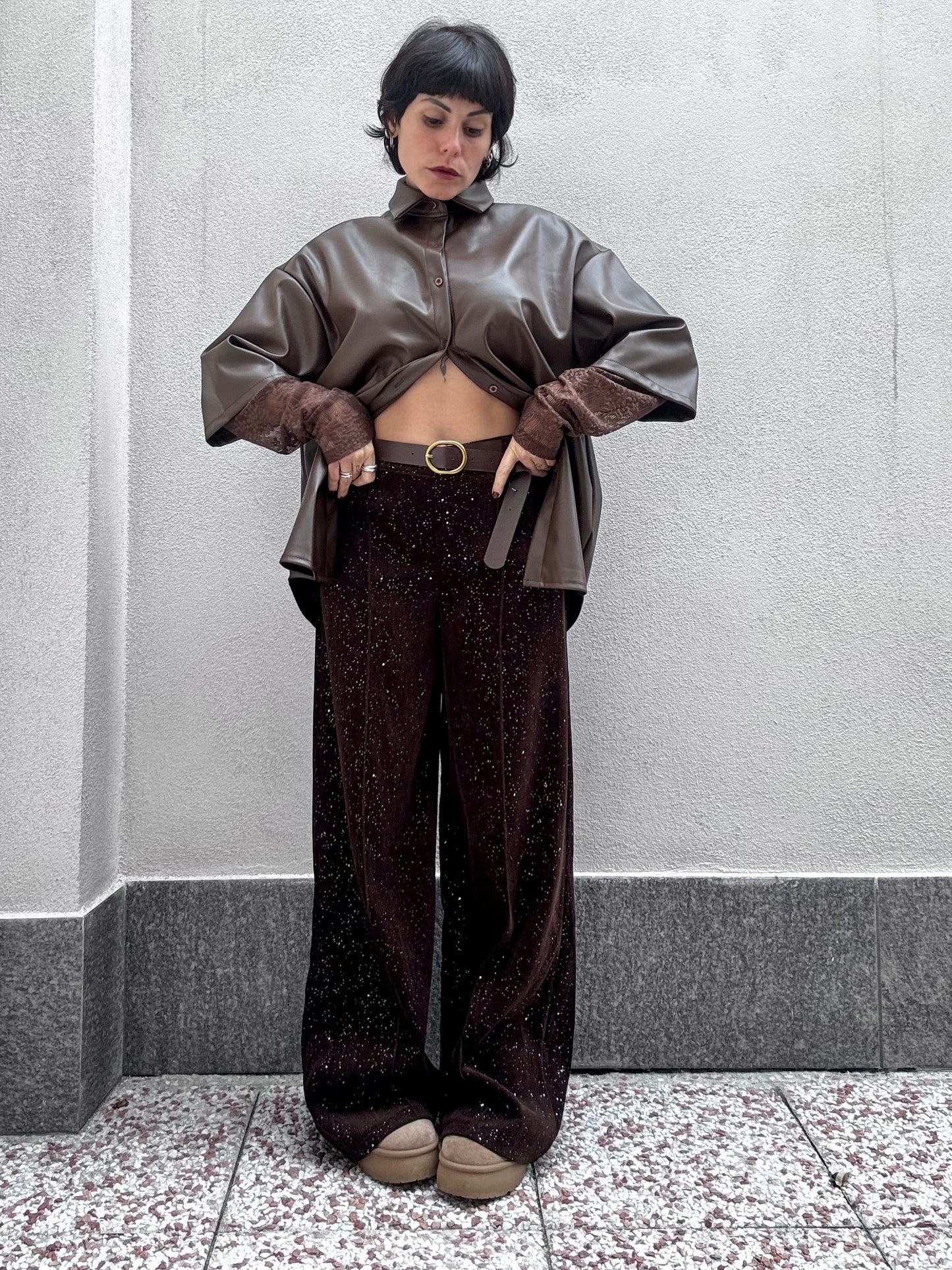 Pantalone palazzo glitter ✨