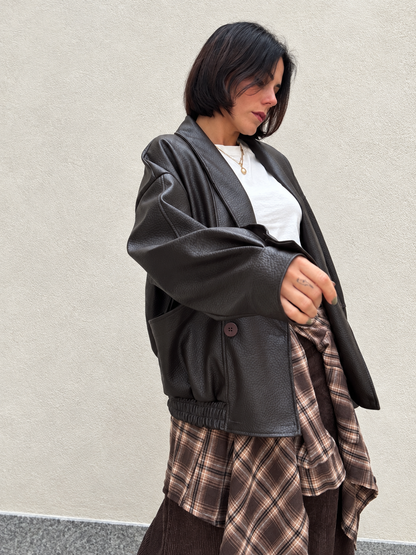 Giacca Vintage ecopelle