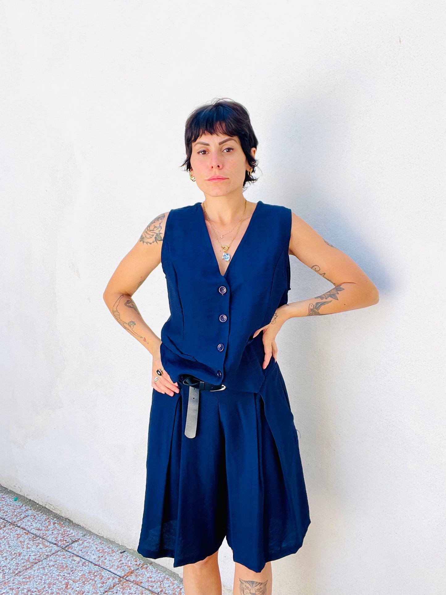 Coordinato Iris Gilet Blu Navi