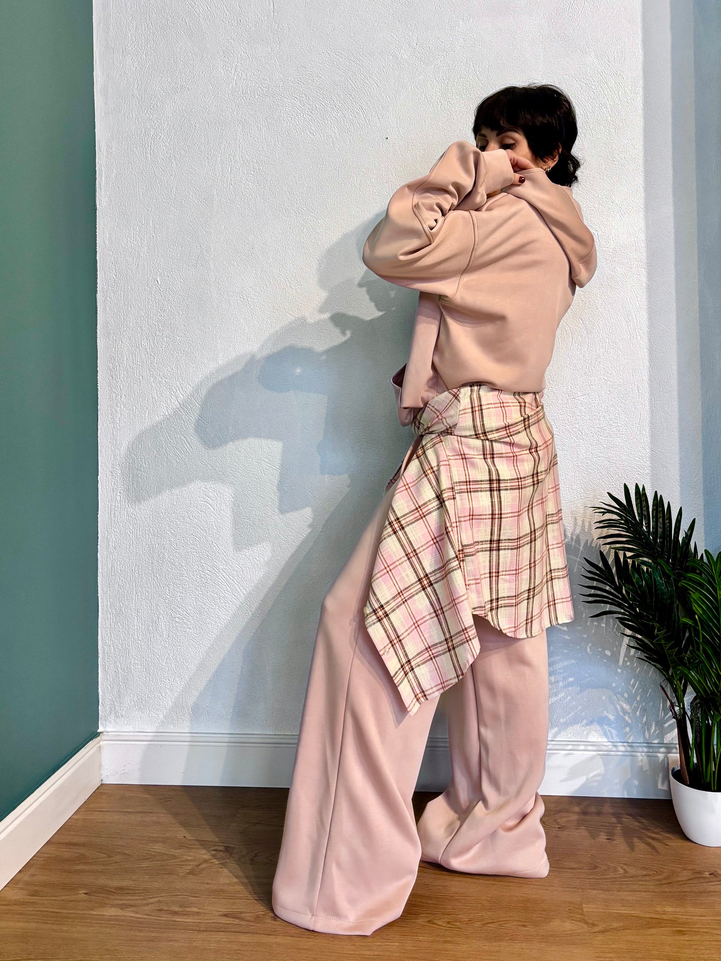 Coordinato in scuba Rosa cipria