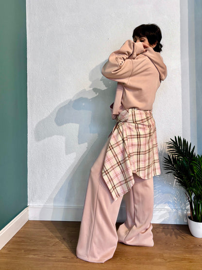 Coordinato in scuba Rosa cipria