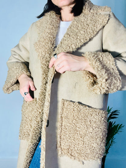 Montone Terry Scamosciato Beige