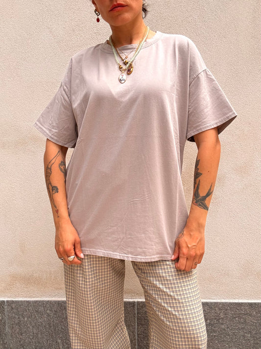 T-shirt effetto slavato Grigio