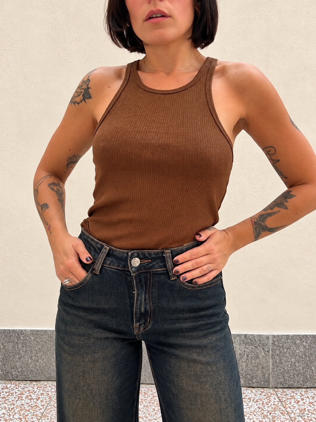 Jeans Denim Vintage Wide Leg
