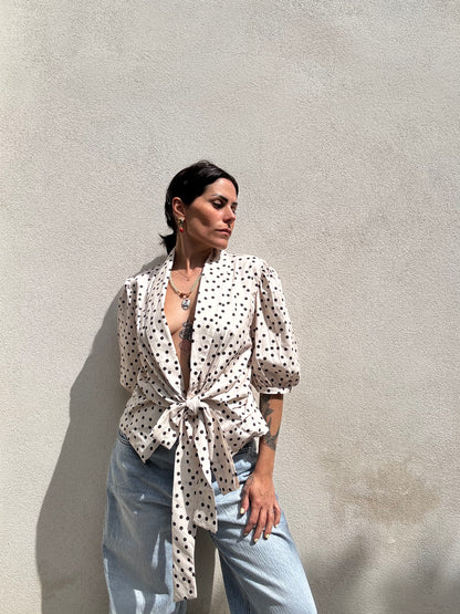 Blusa a pois Panna