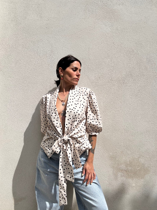 Blusa a pois Panna