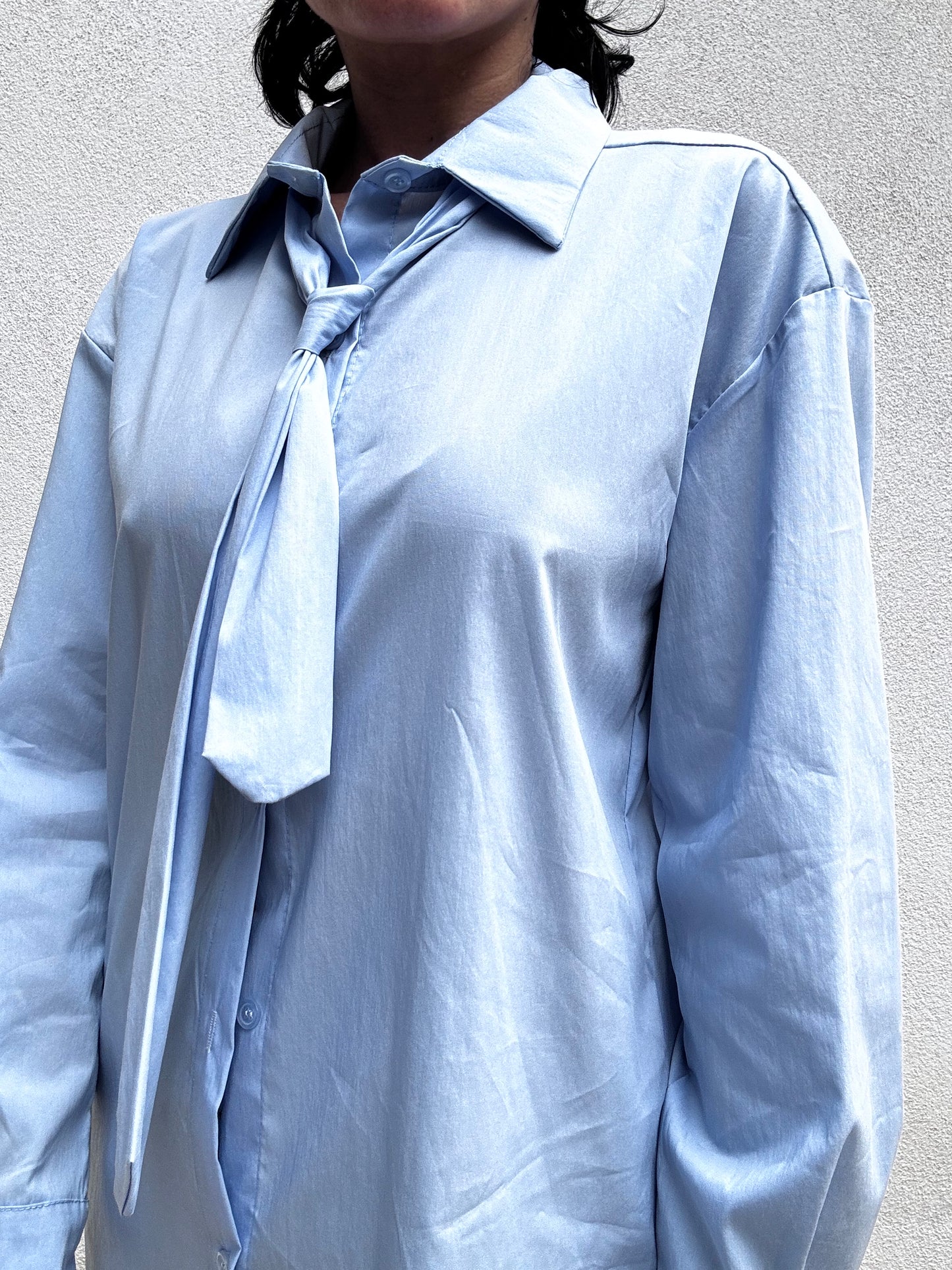Camicia cotone azzurra
