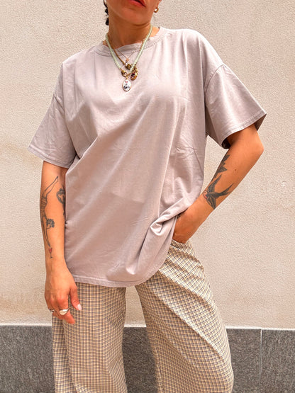 T-shirt effetto slavato Grigio