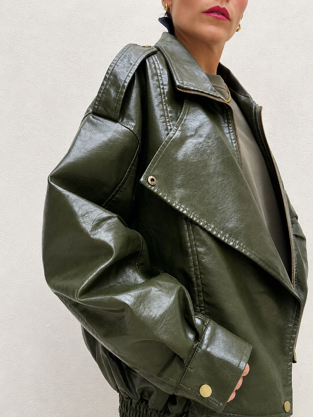 Biker Oversize Olive